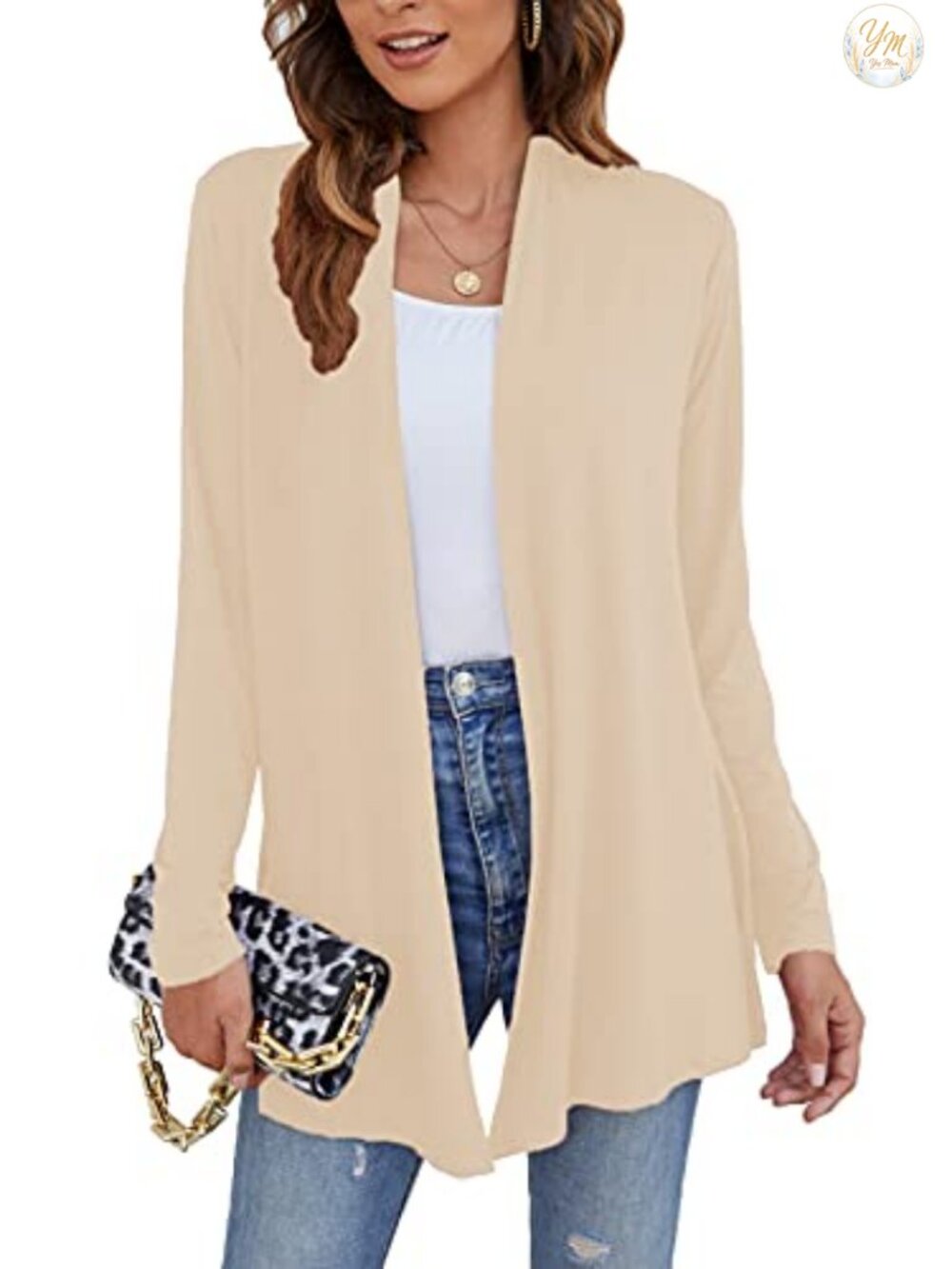 Ladlop Women's Lightweight Open Front Cardigan Long Sleeve Casual Soft Drape
